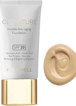 Омолоджувальний тональний флюїд тон 4 keenwell clonature spf 20 30 мл