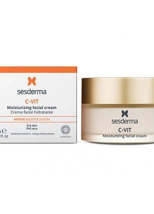 Зволожующий крем против зморщок sesderma c-vit moisturizing face cream 50 мл
