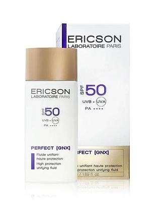Захисний флюид з ефектом виривнювання тону spf50 ericson laboratoire 50 мл