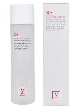 Мультифункціональний тонік із заспокійливою дією skin solution sos toner 150 мл