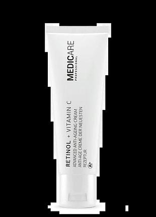 Удосконалюючий ночной крем з ретинолом + витамином c medicare retinol+vitamin c 50 ml