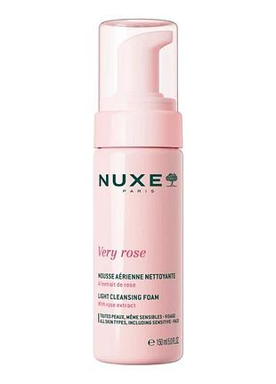 Очищуючий мус nuxe very rose cleansing foam 150 мл