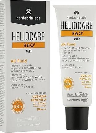Сонцезахисний крем-флюїд cantabria labs ак spf100+ heliocare 360º ak 100+ 50 мл