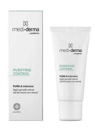 Интенсивний себорегулювальний гель для обличчя medi + derma intensive facial gel sebum regulator 30 мл