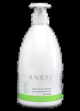 Очищаючий гель для відновлення балансу шкіри обличчя dermo balancing gel cleanser anesi lab 500 мл (anesi 001)