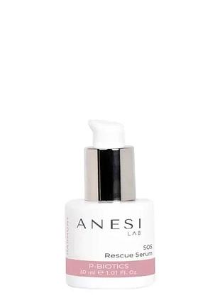 Sos-сироватка для відновлення та заспокоєнння мікробіому шкіри sos rescue serum anesi lab 30мл (anesi 051)