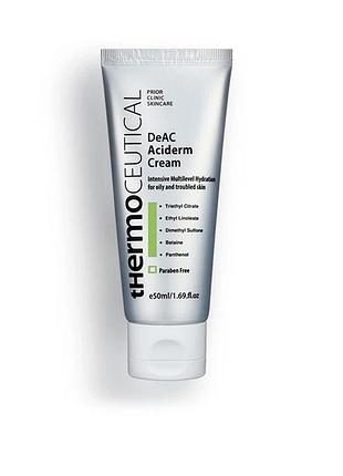 Крем для чувствительной проблемной та склонной до акне кожи deac aciderm cream thermoceutical 50 мл