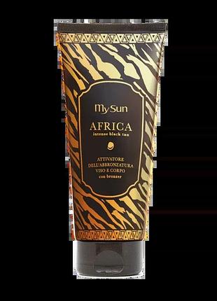 Активатор засмаги для обличчя та тела africa tan bronzer my sun 200 мл