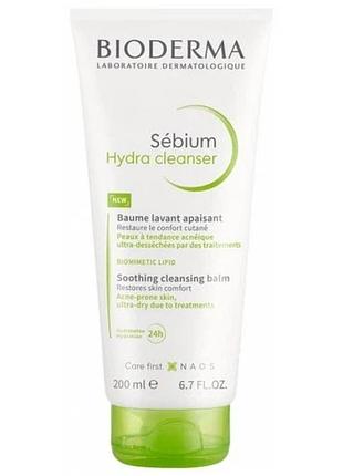 Біодерма себіом гідра очищувальний бальзам bioderma sebium hydra cleanser 200мл