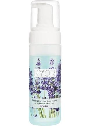 Очищаюча піна для проблемної шкіри aknestop seaweed cleansing foam for problematic skin ryor 150 мл