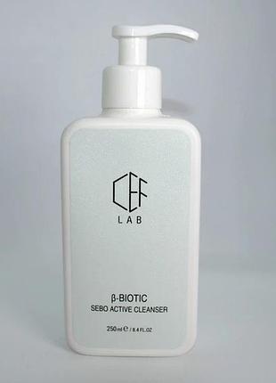 Азелаїновий очисний гель cef lab β-biotic sebo active cleanser 250 мл
