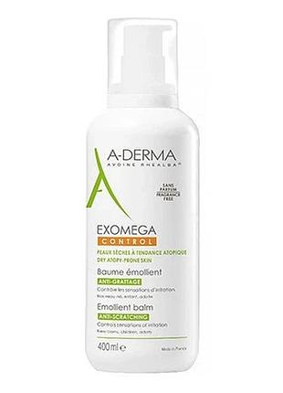 Бальзам для обличчя та тіла a-derma exomega control baume émollient 400 мл