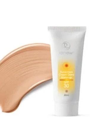 Renew крем-антиоксидант сонцезахисний тонуючий spf 30 sunscreen cream spf 30 demi make up 80 мл