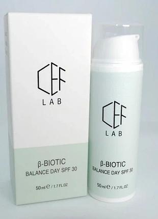Матувальний денний крем spf 30 cef lab β-biotic balance day spf 30 50 мл