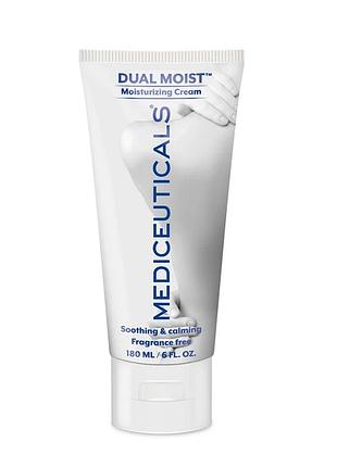 Крем для зволоження і загоєння шкіри рук та тіла dual moist mediceuticals 180 мл
