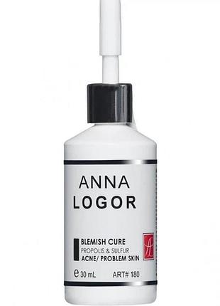 Лікувальний концентрат для проблемної шкіри anna logor blemish cure 30 мл (al180)