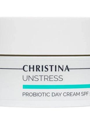 Денний крем із пробіотичною дією spf 15 christina unstress probiotic day cream spf 15 50 мл