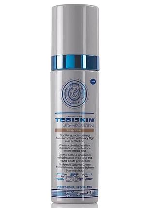 Сонцезахисний крем для чувствительной кожи з тонувальним ефектом tebiskin uv-sooth teintée spf 50+, 50 мл