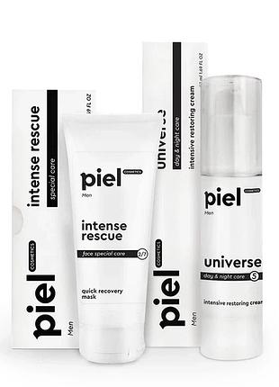 Комплекс piel cosmetics для чоловіків інтенсивний догляд men piel крем та маска