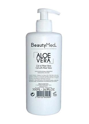Гель для обличчя з алое вера gel with aloe vera beautymed 500 мл
