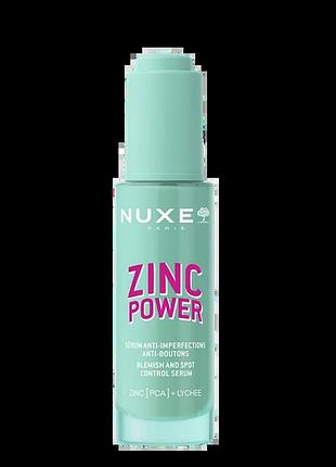 Сироватка для кожи склонной до акне nuxe zinc power serum 30 мл