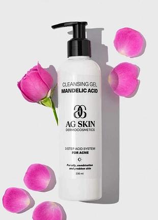Очищуючий гель з мигдальною кислотою cleansing gel mandelic acid ag skin 230 мл