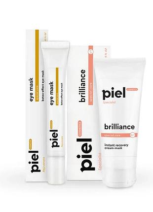 Комплекс piel cosmetics крем та маска восстановление та зволоження 75 мл та 25 мл