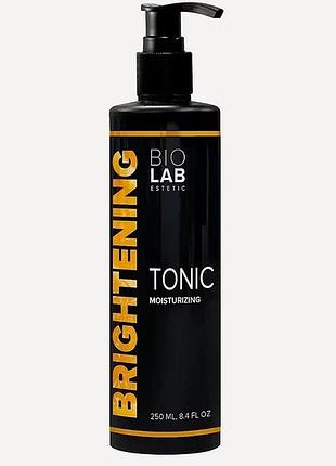 Увлажняющий тоник з освитлюючим ефектом brightening tonic biolab estetic 250 мл