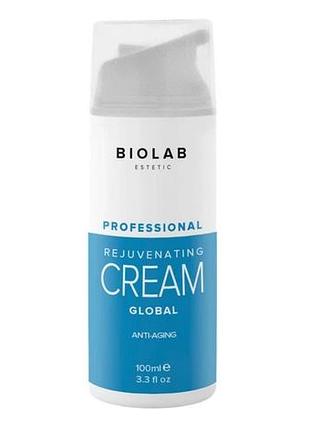 Антивіковий крем з трипептидом мiдi rejuvenating global cream biolab estetic 100 мл