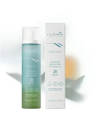 Захисний флюид nubea solenium для кожи голови з spf 20 двофазний 100 мл