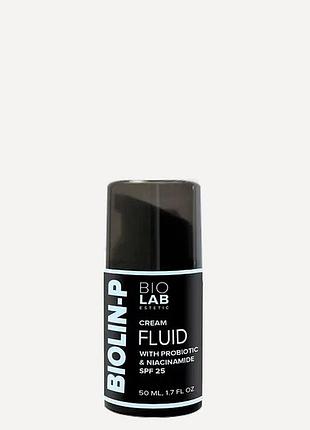 Крем-флюїд з пробіотиком і ніацинамідом spf25 fluid cream with probiotic & niacinamide biolab estetic 50 мл
