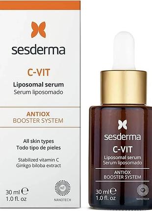 Липосомальная сыворотка с витамином c sesderma c-vit liposomal serum, 30 мл