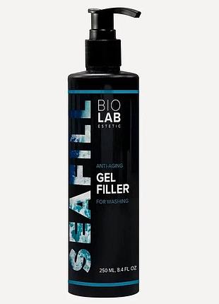 Антивіковий гель філер biolab estetic для вмивання anti aging gel filler for washing biolab estetic 500 мл