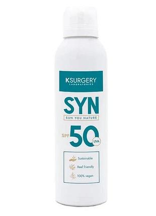 Сонцезахисна емульсия для обличчя та тела з пробиотиком syn spf 50 ksurgery 150 мл