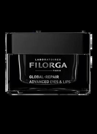 Крем для контуру очей и губ filorga global-repair advanced eyes & lips contour cream 15 мл
