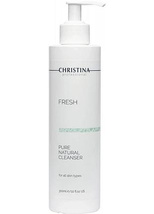 Натуральний очищающий гель для всех типов кожи christina fresh pure & natural cleanser 300 мл