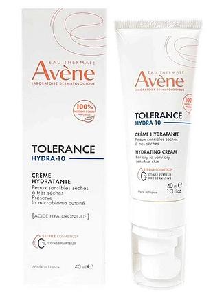 Avene толеранс гідра-10 крем зволожуючий для сухої чутливої шкіри avene tolérance hydra-10 creme hydratante, 40 мл