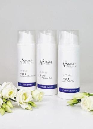 Освитлювальна карбокситерапия smart4derma для коррекций фотостарения та пигментации ice cube carboxy 10 процедур