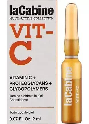 Висококонцентрована ампула для обличчя з вітаміном с vit-c lacabine 2 мл