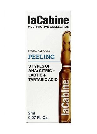 Концентрована сироватка з aha-кислотами peeling ampoules lacabine 2 мл
