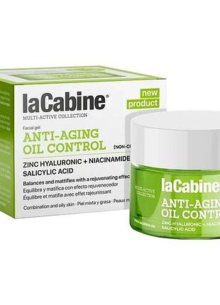 Антивозрастной крем-гель для комбинированной та жирной кожи обличчя anti-aging oil control cream lacabine 50 мл