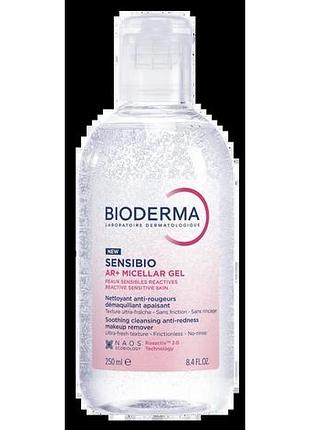 Міцелярний гель для чутливої шкіри bioderma sensibio ar+ micellar gel 250 мл