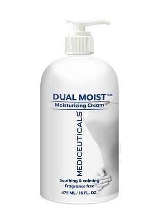 Крем для зволоження і загоєння шкіри рук та тіла dual moist mediceuticals 475 мл