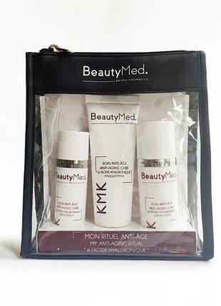 Набор з гиалуроновой кислотою и пальмитоилом - 38 hyaluronic serum hyaluronic cream mask beautymed 30мл+50мл+75мл