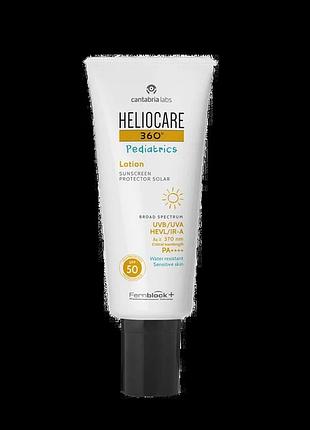 Детский сонцезахисний лосьон cantabria labs spf 50 heliocare 360º pediatrics lotion sunscreen 200 мл