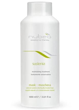 Маска для окрашенных та освитленого волосся nubea sustenia 1000 мл