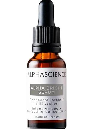 Сироватка для ультра-сяяння та лікування гіперпігментації alpha science bright serum 30 мл