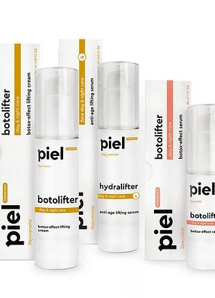 Комплекс piel cosmetics ботокс ефект сироватка та крем 3 шт