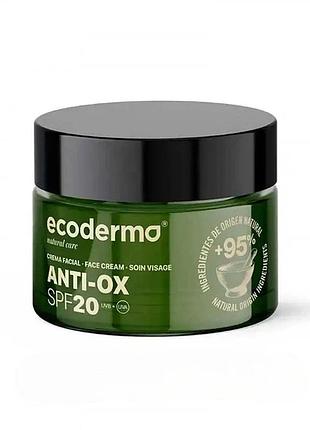 Антиоксидантний крем з екстрактом сливи какаду и морских водоростей anti-ox spf20 ecoderma 50 мл