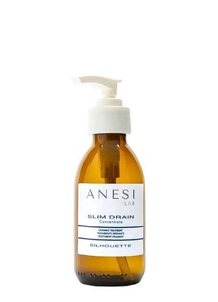 Дренирующий детокс-крем-гель для тела anesi lab silhouette slim drain concentrate 150 мл